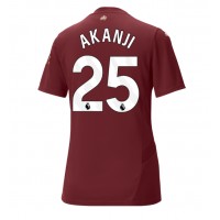 Camisa de Futebol Manchester City Manuel Akanji #25 Equipamento Alternativo Mulheres 2024-25 Manga Curta